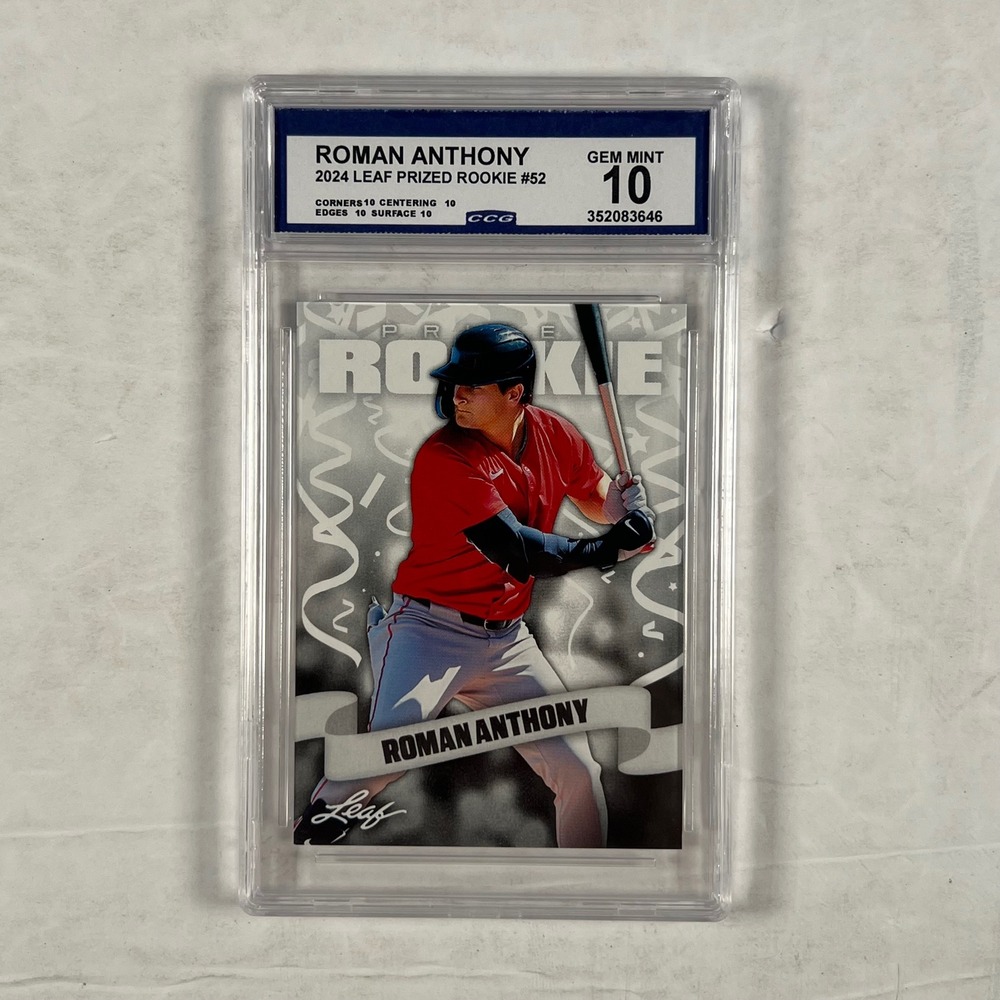 Roman Anthony 2024 Leaf Prized Rookie #52 CCG 10 Gem Mint Boston Red Sox RC